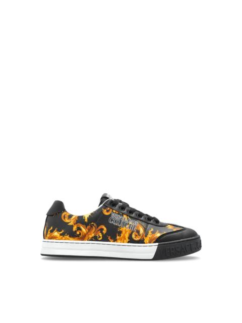 Sneaker with baroque detail