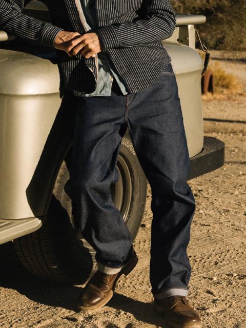 The Pail Loose Straight - Natural Slub Indigo - Raw 12.5oz Selvedge