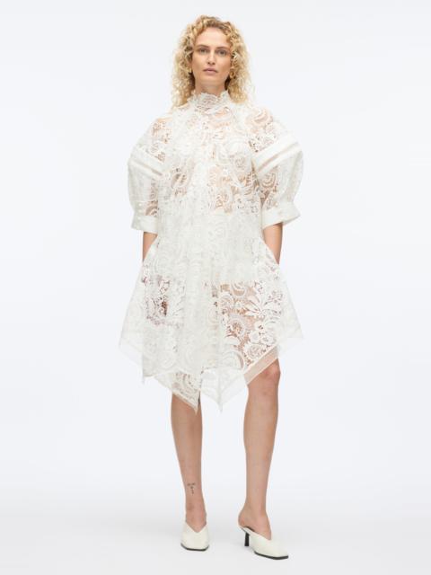 Embroidered Lace Hankerchief Dress