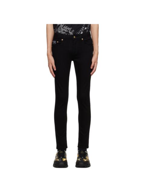 Black Piece Number Jeans