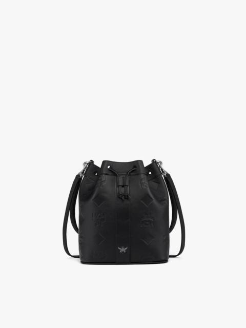 Dessau Drawstring Bag in Maxi Monogram Leather