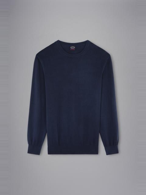 GARMENT DYED PIMA COTTON JUMPER