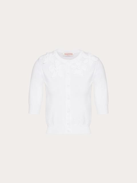 EMBROIDERED COTTON CARDIGAN