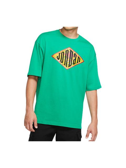 Air Jordan Sport DNA Embroidered Printing Logo Short Sleeve Green CN3114-310