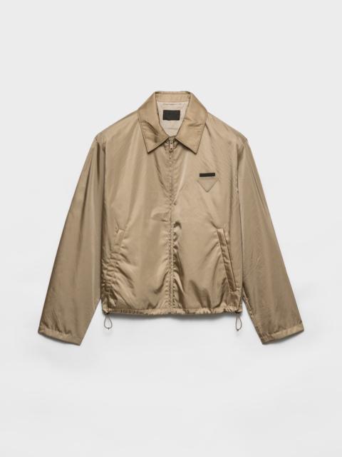 Re-Nylon blouson zipper jacket