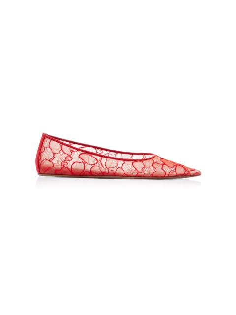 Barbara Lace Flats red
