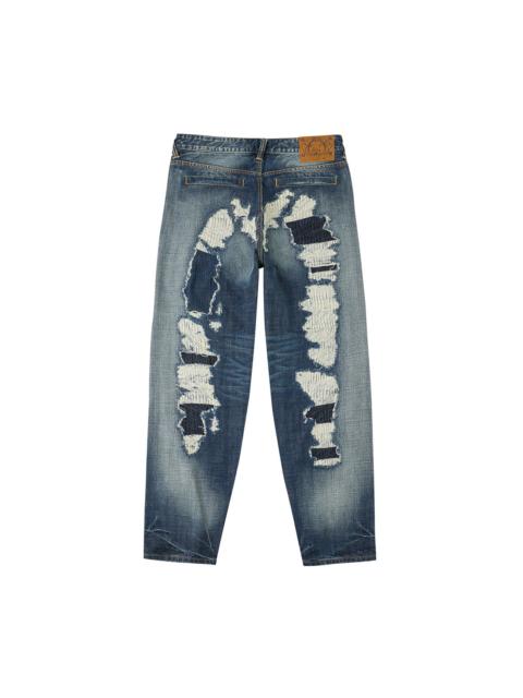 Washed Distressed Daicock Relax Straight Fit Jeans #2030