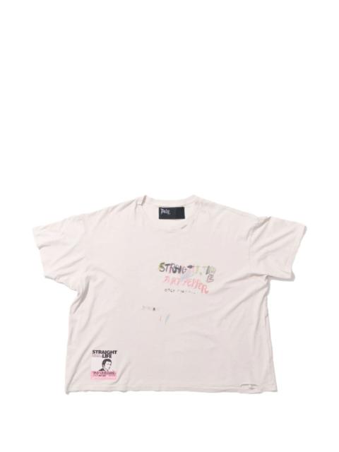 Straight Time distressed T-shirt