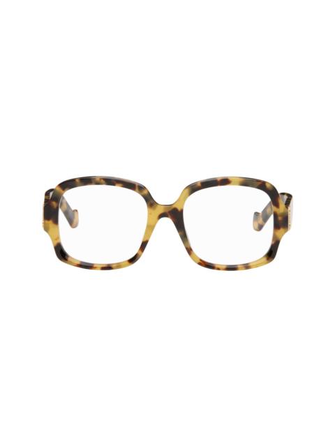 Yellow & Brown Anagram Glasses