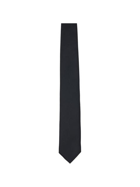 Black Solid Natte Tie