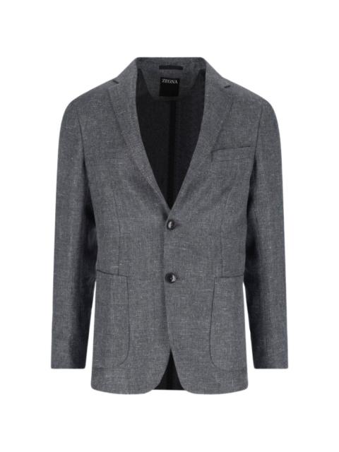 single-breasted blazer