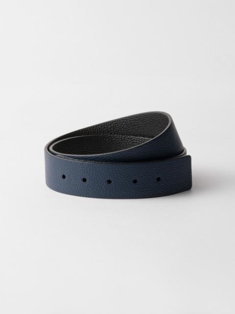 Leather belt strap