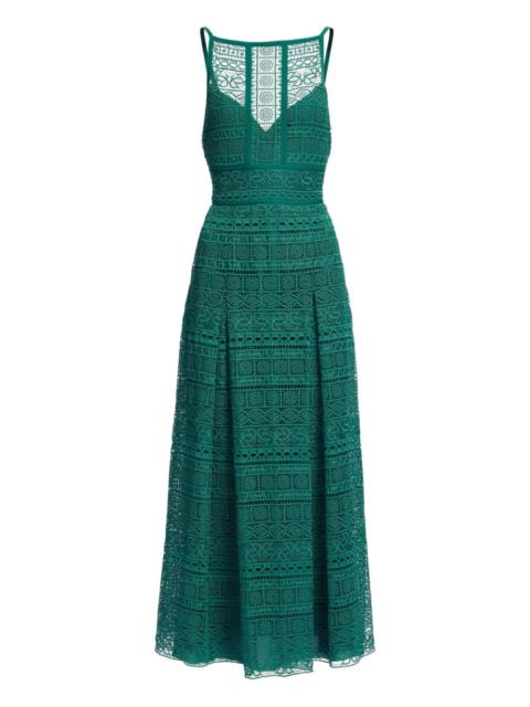 macramé midi dress