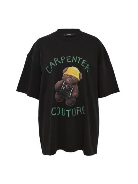 Carpenter Teddy Bear Print T-Shirt