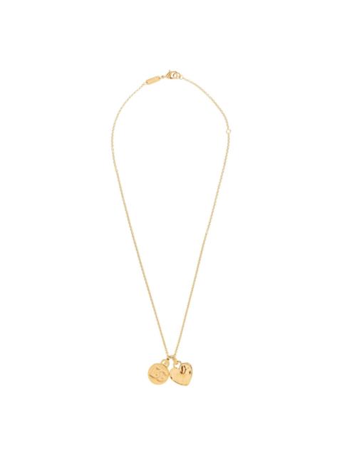 logo-pendant necklace