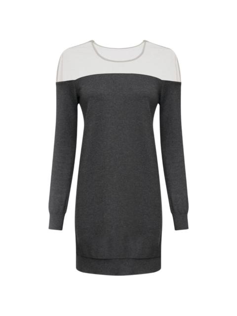 long-sleeve mini cotton dress