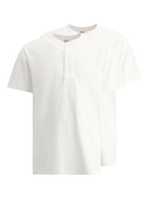 Henley cotton T-shirts (pack of two)