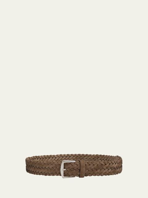 Men's Alsavel Braided Suede Belt