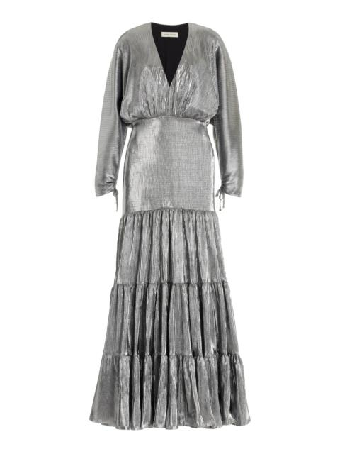 Exclusive La Dorada Crinkle Dress metallic