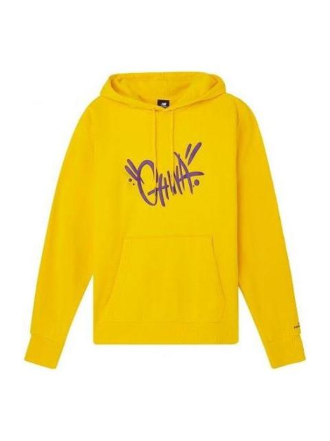 New Balance Graphic Print Hoodie 'Yellow' AMT03370-YL