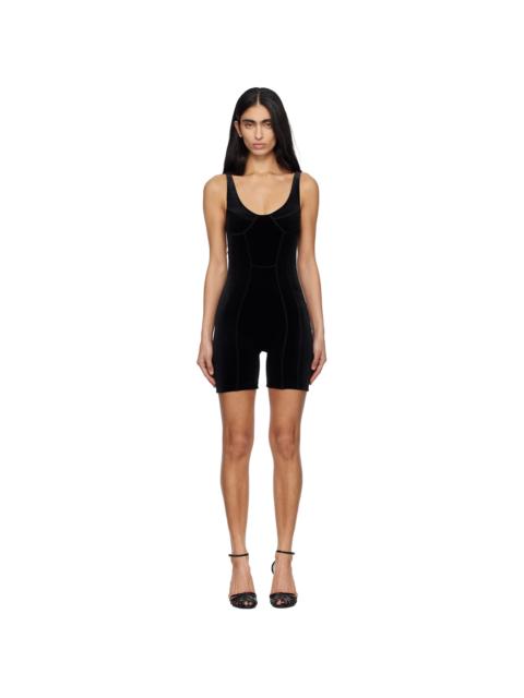 Black Push-Up Romper