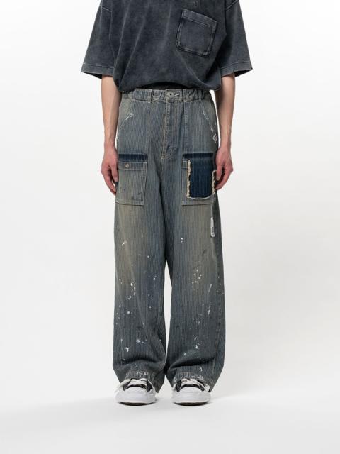Stripe Denim Bush Pants