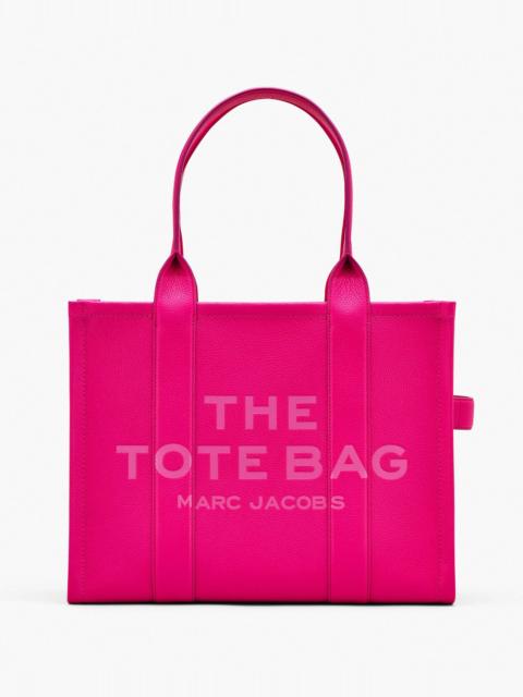 THE LEATHER LARGE TOTE BAG