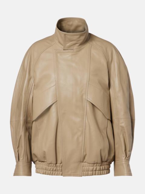 Ariste leather bomber jacket
