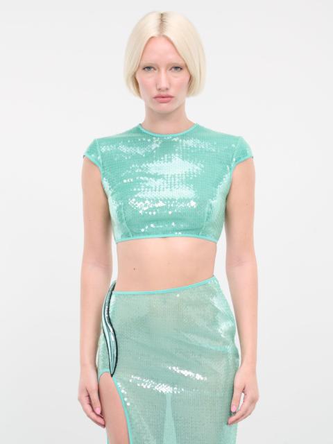 Sequin Crop Top