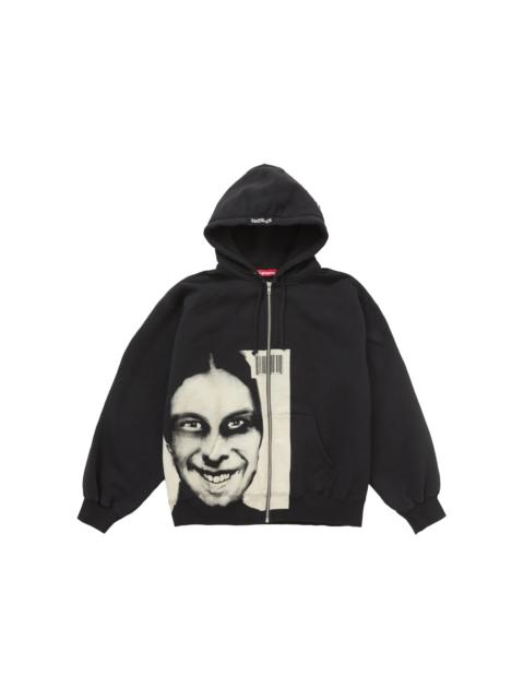 Supreme Aphex Twin Zip Up Hooded Sweatshirt Black