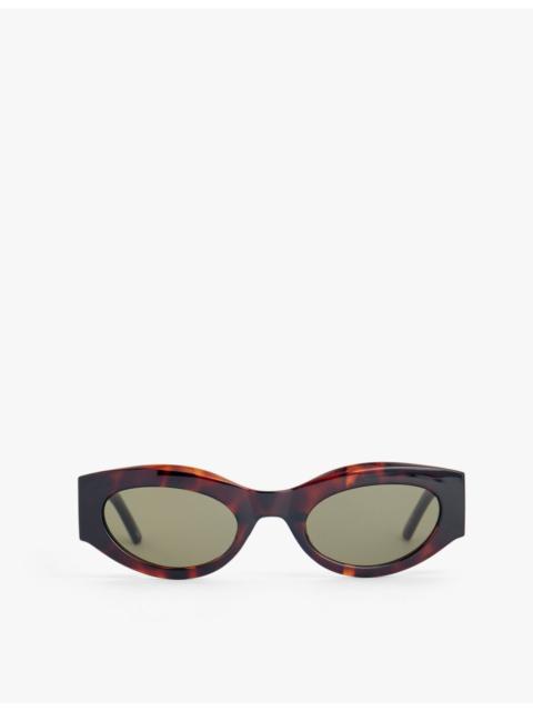 Body Bumpin rectangle-frame polycarbonate sunglasses