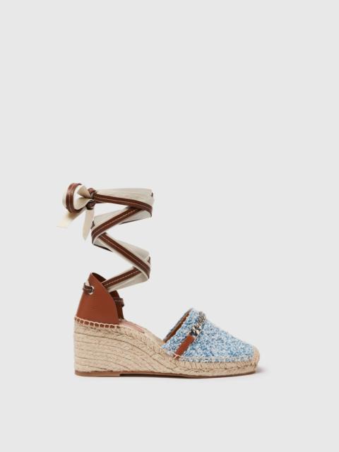 Gaia Bouclé Platform Espadrille Wedges