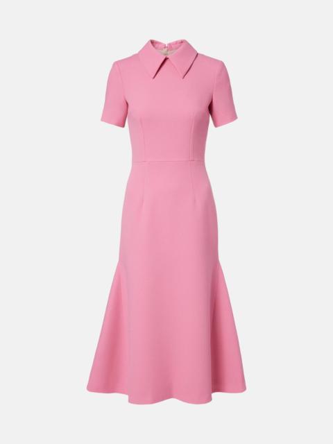 Eman wool crêpe midi dress