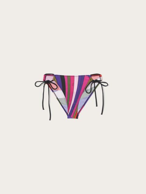 IRIDE PRINT BIKINI BOTTOM WITH TIES