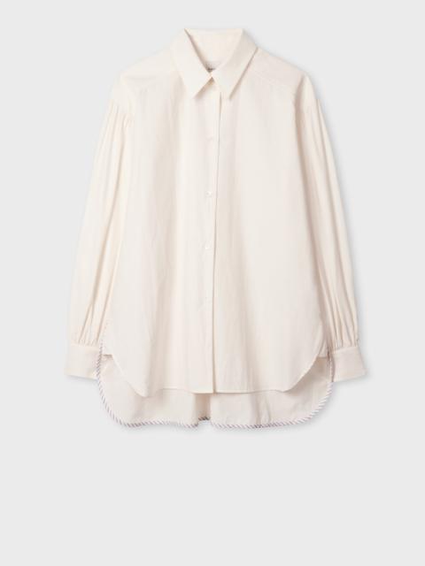 Women's Ecru Oversized Shirt
