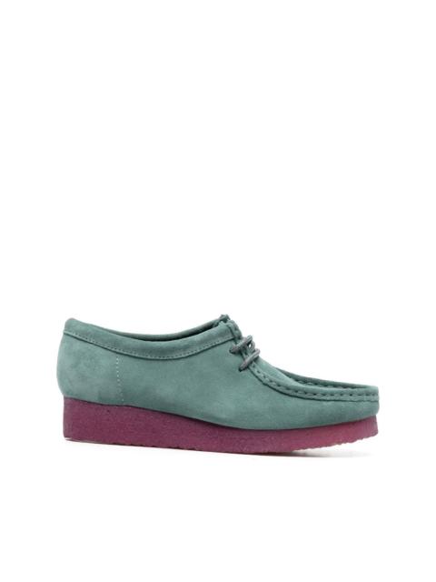 colour-block lace-up loafers