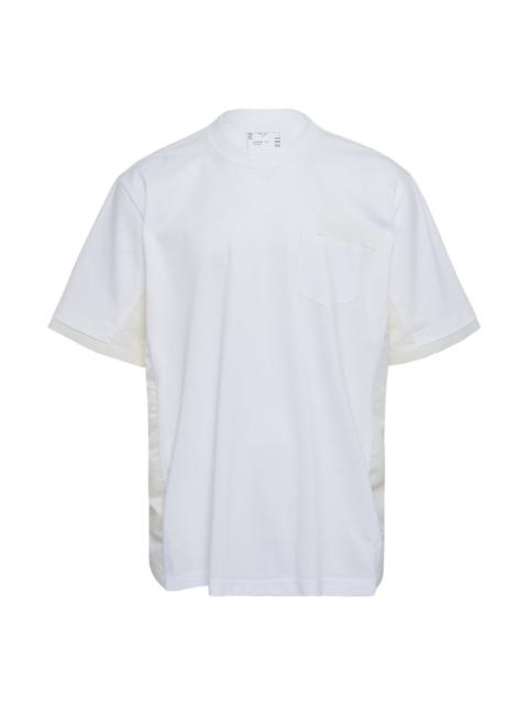 Nylon Twill x Cotton Jersey T-Shirt