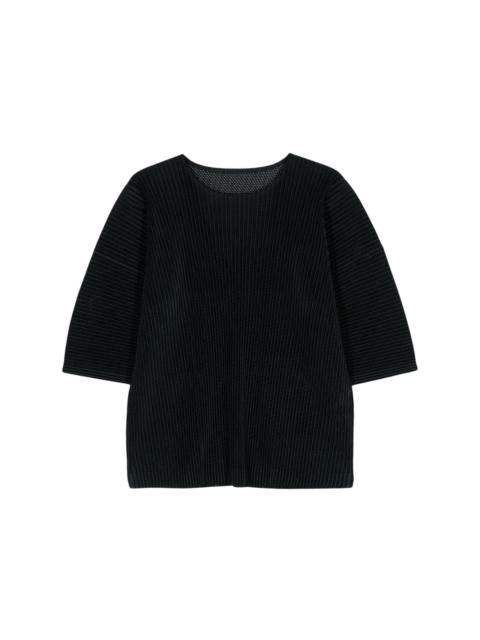 Light Mesh plissé-effect T-shirt