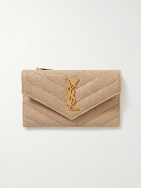 Cassandre Quilted Textured-leather Wallet