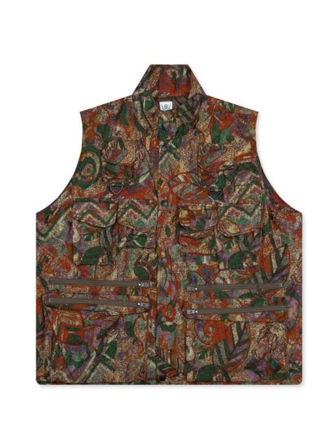 MULTI-POCKET ZIPPED PADDING VEST - EZO FOREST