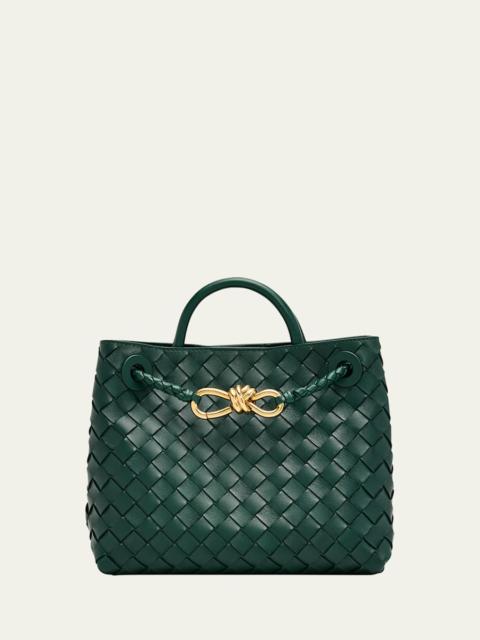 Andiamo Small Leather Top-Handle Bag