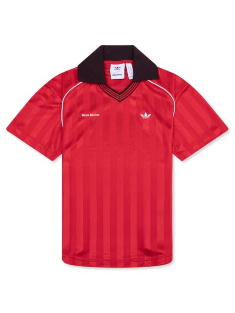 ADIDAS ORIGINALS X WALES BONNER FOOTBALL TEE - BETTER SCARLET