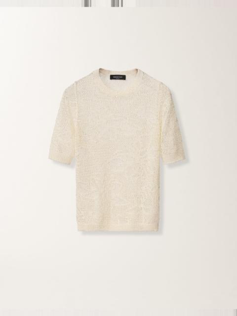 Sweater in micro sequins