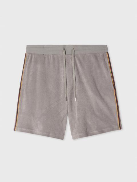 Grey Towelling Lounge Shorts