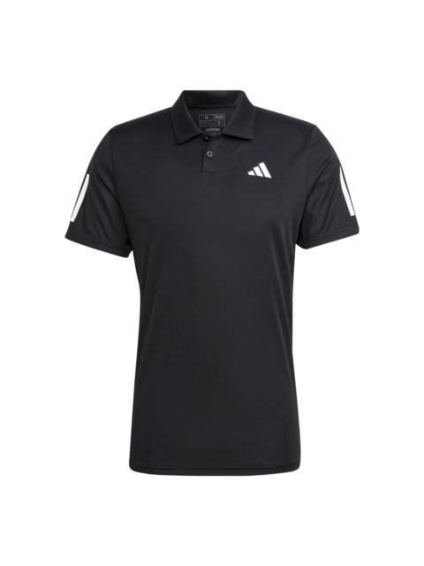adidas Club 3-Stripes Polo Shirt 'Black' IS2294