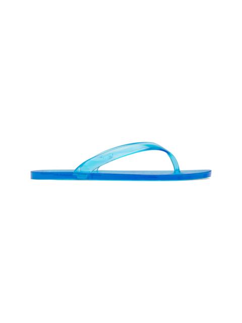 Blue Jelly Flip-Flops