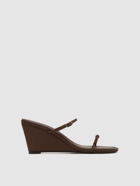 Petit Belt Detail Wedge - Mocha