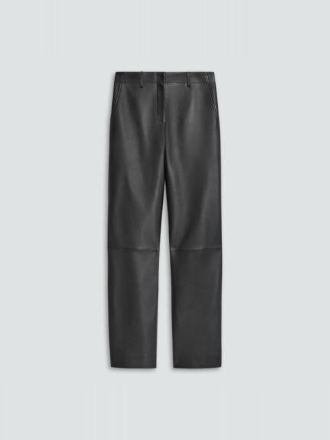 Classic Straight Pant in Sleek Leather
