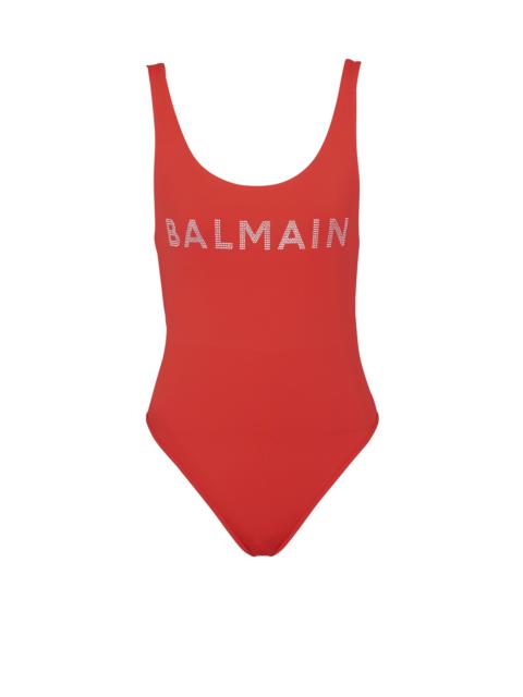 Balmain logo swimsuit