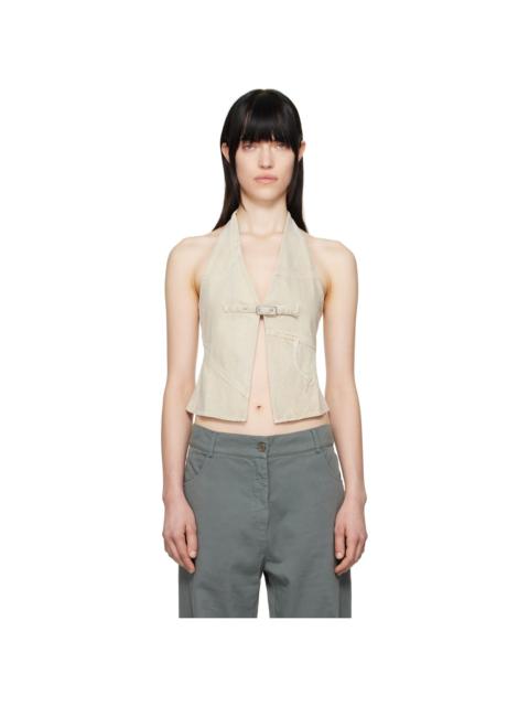 SSENSE Exclusive Beige Beverly Denim Tank Top